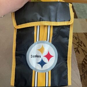 Forever Collectibles Black and Gold Steelers Lunch Bag